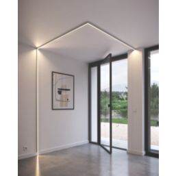 NMC LED Multipurpose Lighting Profile White 2m x 20mm x 25mm 10 Pack