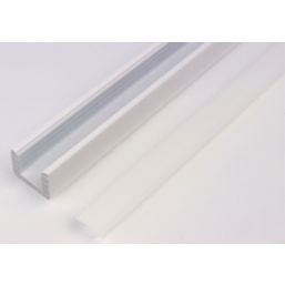 NMC LED Multipurpose Lighting Profile White 2m x 20mm x 25mm 10 Pack