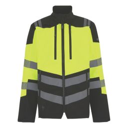 Regatta Hi Vis XPro 3 Layer Softshell  Jacket Black/Yellow X Large 44" Chest