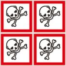 Essentials  Toxic GHS Labels (Sheet) 100mm x 100mm