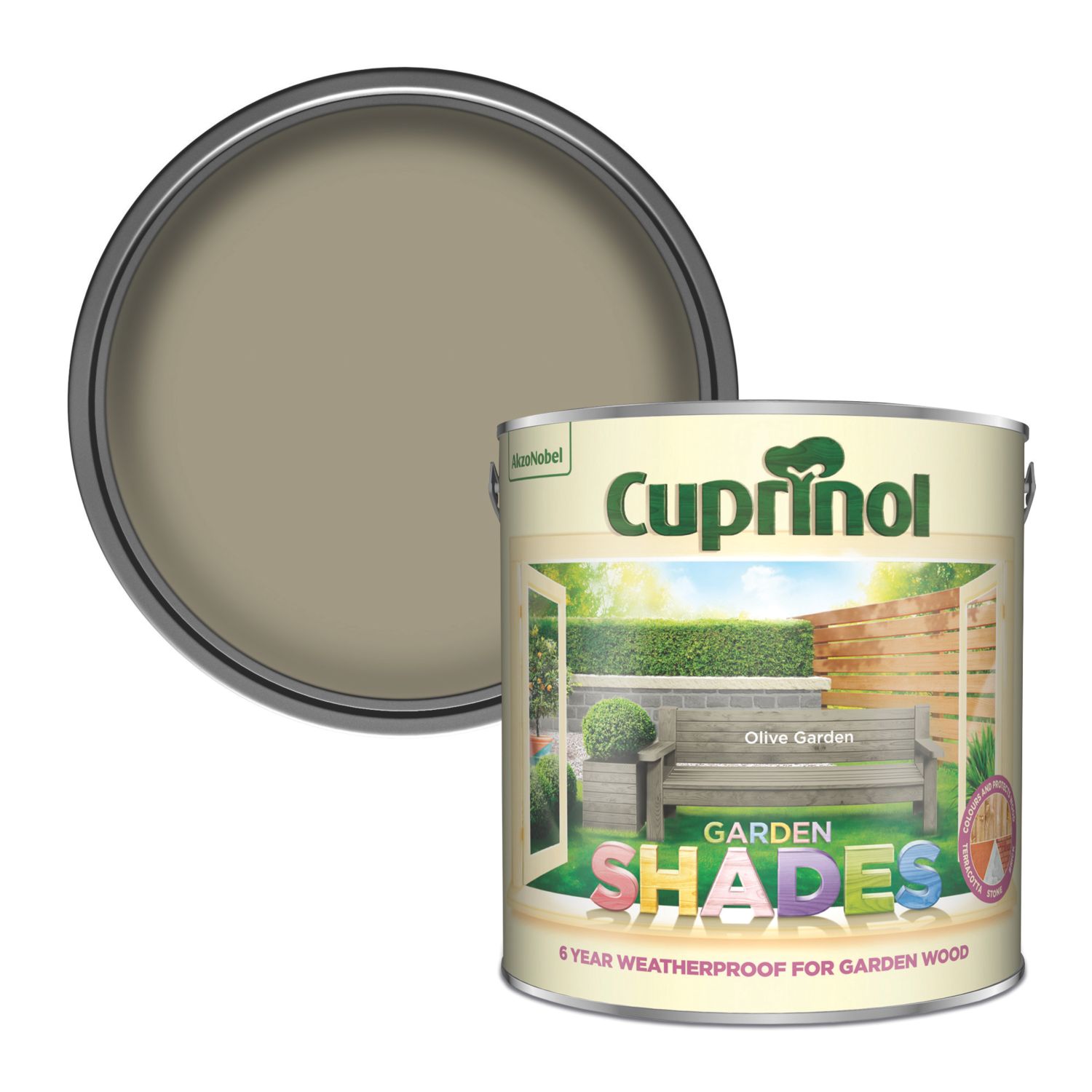 Cuprinol 2.5Ltr Olive Garden Matt Wood Paint (8931P)