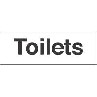 "Toilets" Sign 100 x 300mm