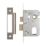 Smith & Locke Fire Rated  Nickel Plate Oval Cylinder Sashlock 64mm Case - 44mm Backset