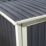 Rowlinson Trentvale 4' 6" x 2' 6" (Nominal) Pent Metal Shed Dark Grey