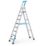 Zarges Aluminium 2.29m 8 Step Platform Step Ladder