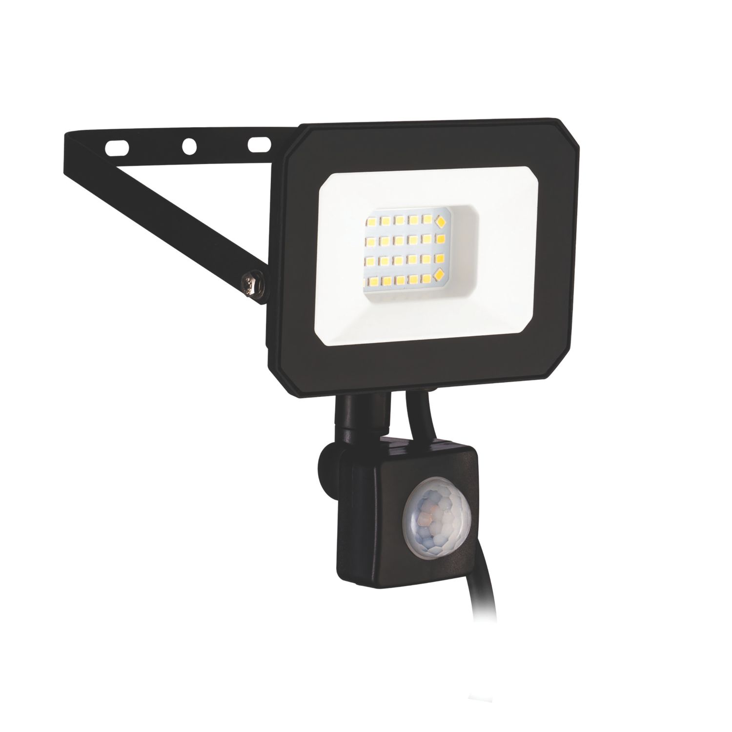 Eglo Risacca-E Outdoor LED Flood Light With PIR Sensor Black 20W 1800lm (893CX)