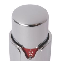 Flomasta  1/2" x 15mm Chrome Straight & L/S Modern Thermostatic Radiator Valve & Lockshield