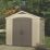 Keter Factor 8' 6" x 6' (Nominal) Apex Resin Shed Brown