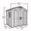 Keter Factor 8' 6" x 6' (Nominal) Apex Resin Shed Brown