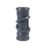 FloPlast  Push-Fit 0-90° Double Socket Adjustable Pipe Bend Anthracite Grey 110mm