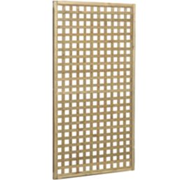 Forest Premium Framed Softwood Rectangular Garden Trellis 3' x 6' 4 Pack