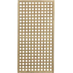 Forest Premium Framed Softwood Rectangular Garden Trellis 3' x 6' 4 Pack