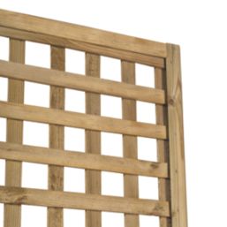 Forest Premium Framed Softwood Rectangular Garden Trellis 3' x 6' 4 Pack