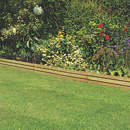 Forest Slatted Border Edging Smooth-Planed 1.2m 3 Pack