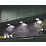 Sensio Horizon TrioTone Rectangular LED Under Cabinet Lights Steel 14.4W 250lm 4 Pack