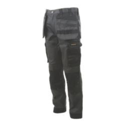 Stanley Austin Work Trousers Grey/Black 32" W 31" L