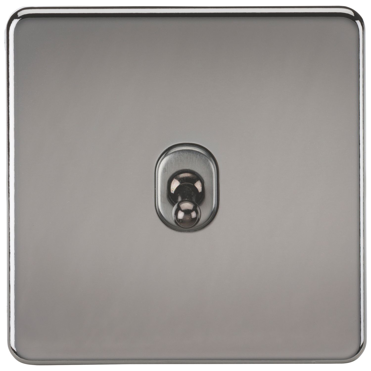 Knightsbridge 10AX 1-Gang 2-Way Light Switch Black Nickel (893VF)