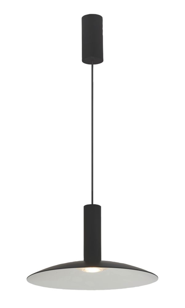 4lite LED Decorative Dimmable Pendant Black 16W 926lm Screwfix