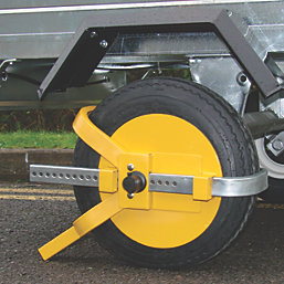 Maypole MP9061 Universal Trailer Wheel Clamp 8-10" Yellow