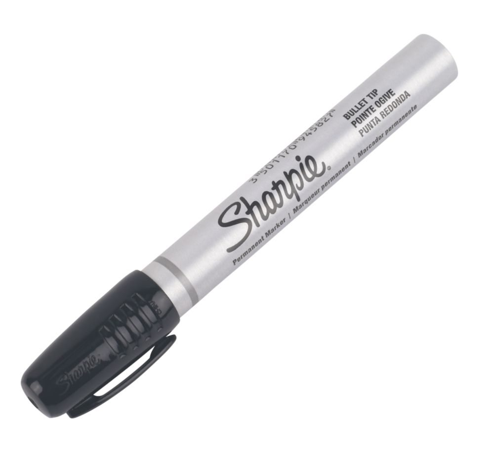 Sharpie Medium Tip Black Permanent Marker Screwfix