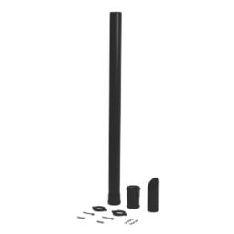 Baxi  Under Balcony / Eaves Flue Kit Black 1035mm