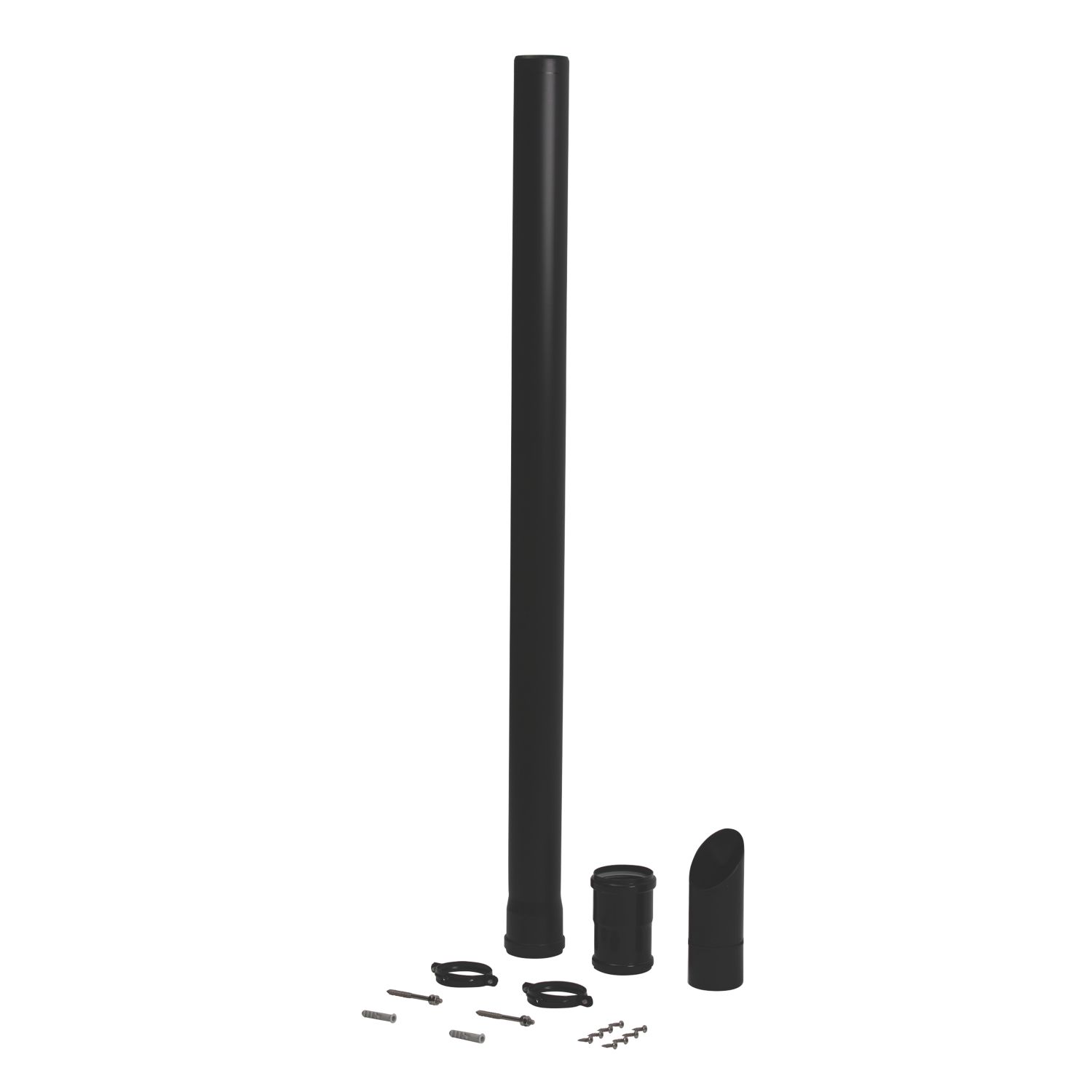 Baxi Under Balcony / Eaves Flue Kit Black 1035mm (8948K)
