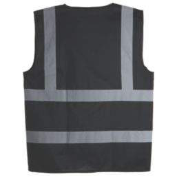 Pro RTX High Visibilty  Waistcoat Black Medium 40" Chest