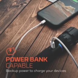 Nebo Blueline Flex Rechargeable LED Handheld Torch Black 1800lm