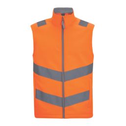 Regatta Hi-Vis Pro Contract Ablaze Softshell Bodywarmer Orange 2X Large 53.1" Chest
