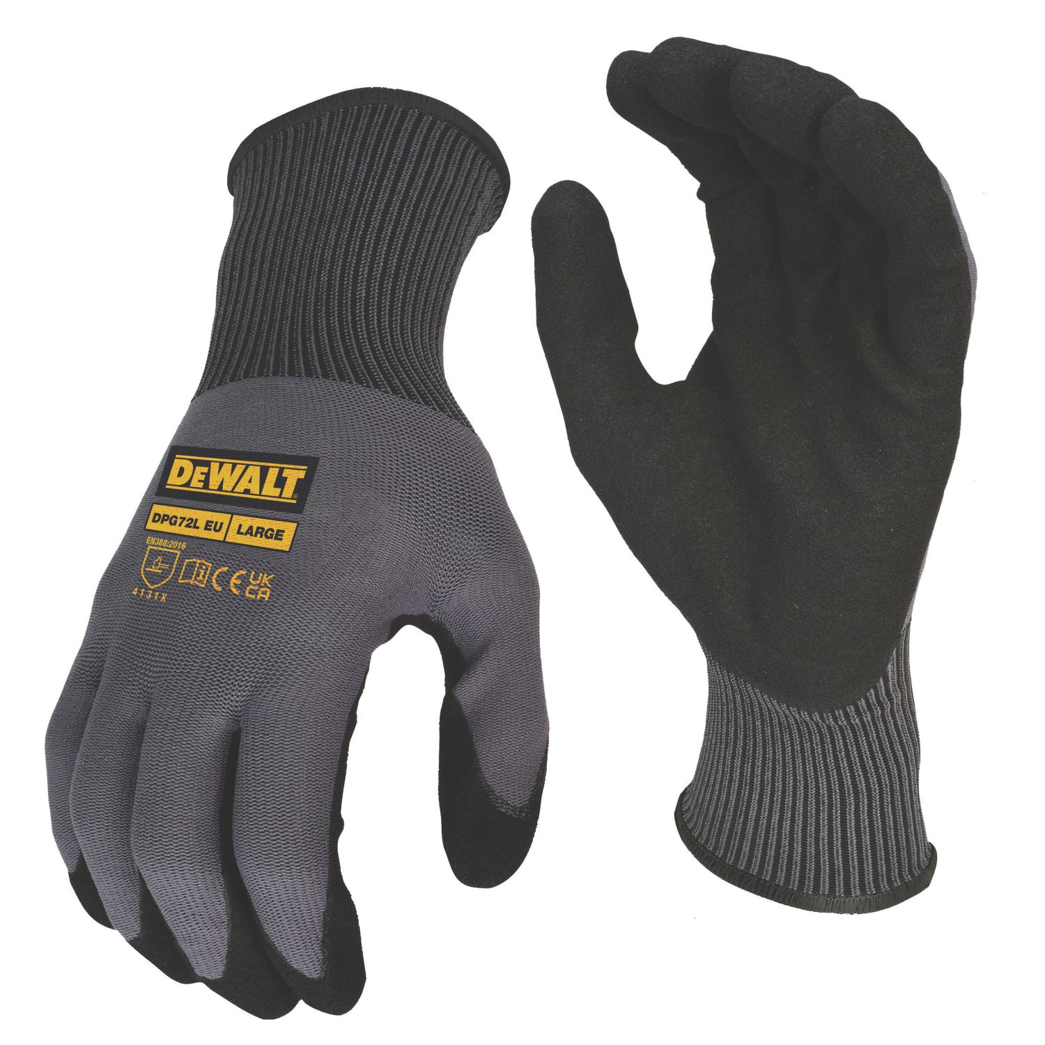 DEWALT Coated Grip Gloves Grey Large (894AY)