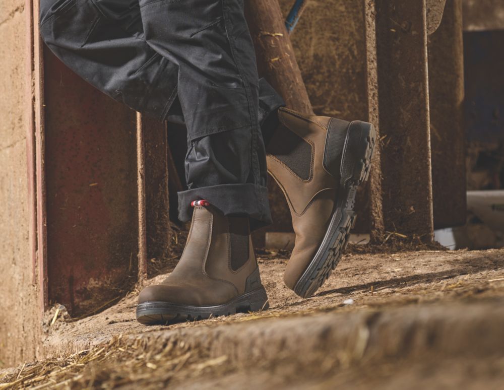 Hunter Thunder Dealer Size 11 Brown Water-Resistant Steel Toe Cap