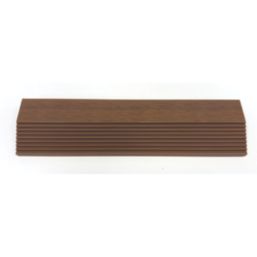 Apollo Brown Composite Straight Interlocking Decking Edging 24mm x 0.3m x 0.075m