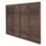 Forest TP Super Lap  Fence Panels Dark Brown 6' x 5' 6" Pack of 5