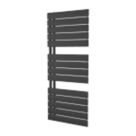 Ximax 1195mm x 500mm 2109BTU Black Flat Designer Towel Radiator