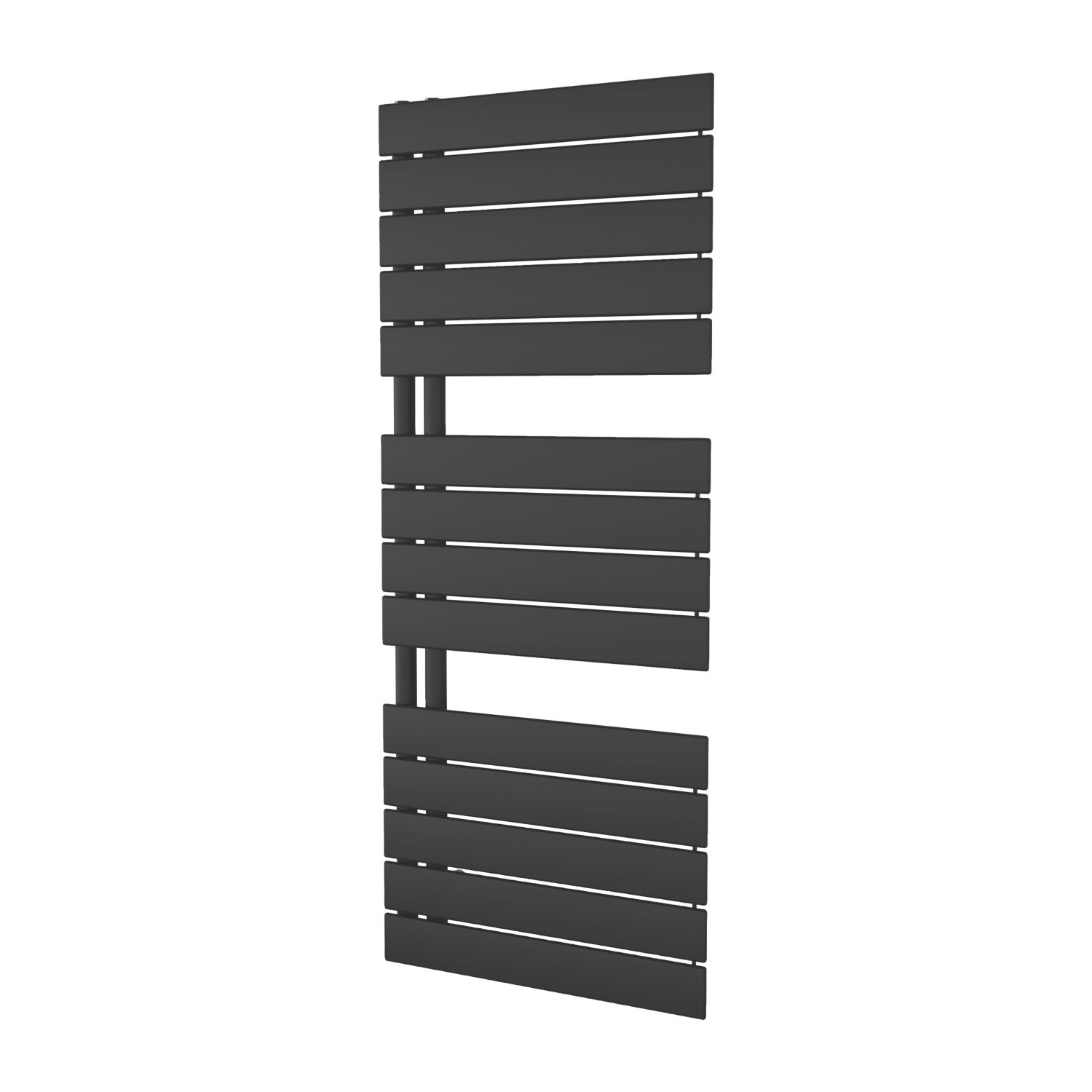 Ximax 1195mm x 500mm 2109BTU Black Flat Designer Towel Radiator (894GL)