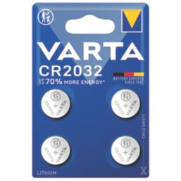 Varta CR2032 Coin Cell Battery 4 Pack - Screwfix