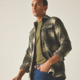 Regatta Frankie  Shacket Smokey Olive/Dark Khaki Check Medium 39-40" Chest