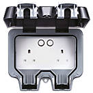 British General  IP66 13A 2-Gang SP Weatherproof Outdoor Switched Smart Wi-Fi Controlled Socket