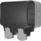 British General  IP66 13A 2-Gang SP Weatherproof Outdoor Switched Smart Wi-Fi Controlled Socket