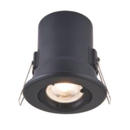 Saxby Major GU10 Tilt  Fire Rated Recessed Downlight Black