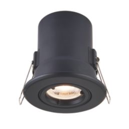 Saxby Major GU10 Tilt  Fire Rated Recessed Downlight Black