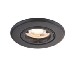 Saxby Major GU10 Tilt  Fire Rated Recessed Downlight Black