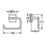 Grohe Start Cube Toilet Paper Holder Chrome