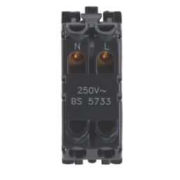 Contactum  Amber Neon Power Indicator with Black Inserts 230V