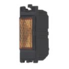Contactum  Amber Neon Power Indicator with Black Inserts 230V