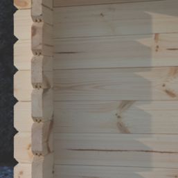 Forest Mendip 16' 6" x 13' (Nominal) Pent Timber Log Cabin