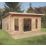 Forest Mendip 16' 6" x 13' (Nominal) Pent Timber Log Cabin