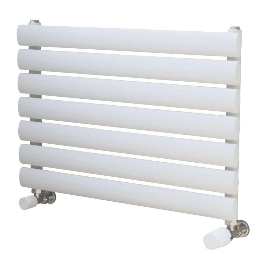 Ximax 410mm x 600mm 939BTU White Horizontal Designer Radiator Screwfix
