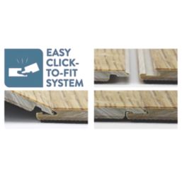 Kraus Gillow Stone Grey Tile-Effect LVT  Flooring 2.2m²