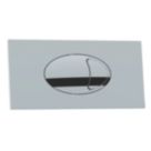 ETAL Porto Dual-Flush Rectangular Plate Chrome